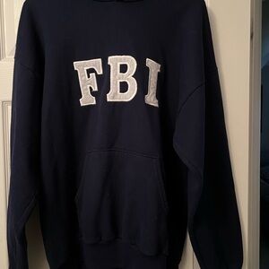 Navy Blue FBI Hoodie